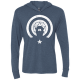 T-Shirts Indigo / X-Small Captain Shadow Triblend Long Sleeve Hoodie Tee