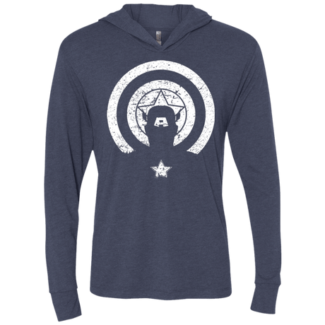 T-Shirts Vintage Navy / X-Small Captain Shadow Triblend Long Sleeve Hoodie Tee