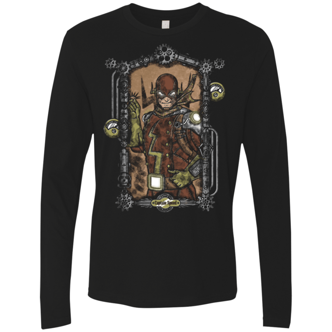 T-Shirts Black / Small Captain Speed Men's Premium Long Sleeve
