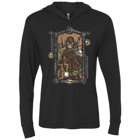 T-Shirts Vintage Black / X-Small Captain Speed Triblend Long Sleeve Hoodie Tee