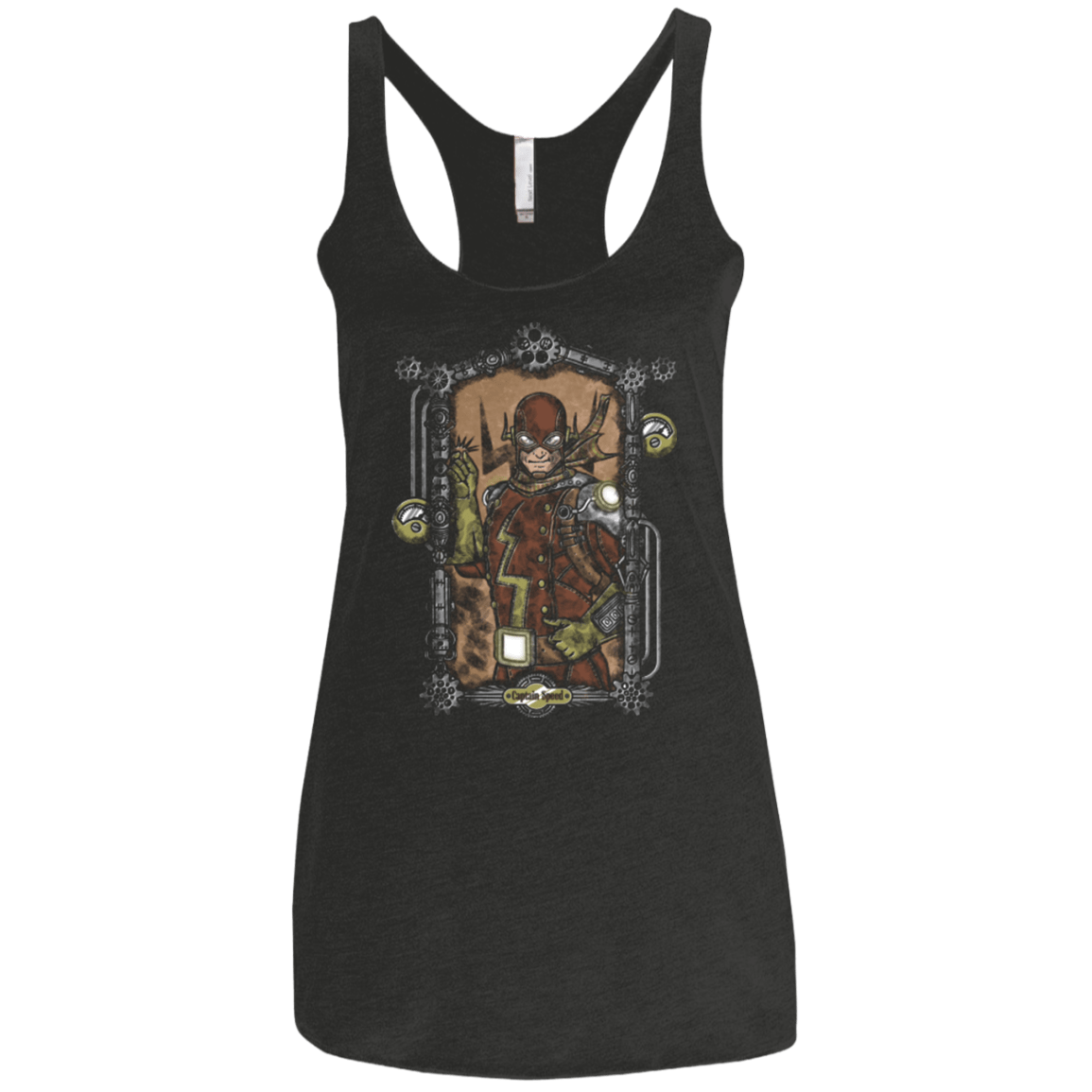 T-Shirts Vintage Black / X-Small Captain Speed Women's Triblend Racerback Tank