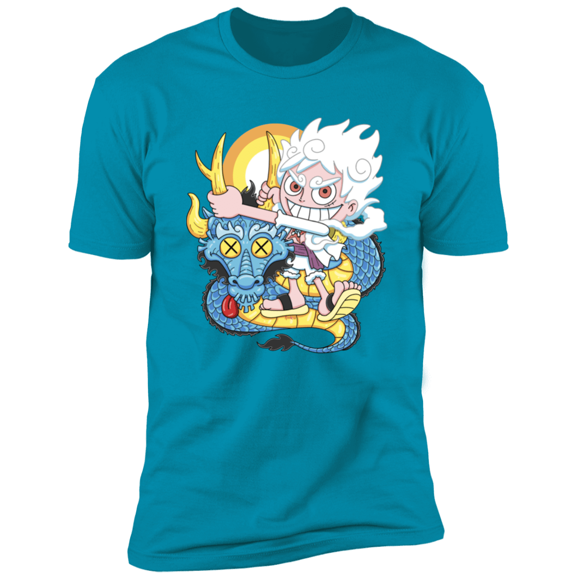 T-Shirts Turquoise / S Cartoon Pirate Men's Premium T-Shirt