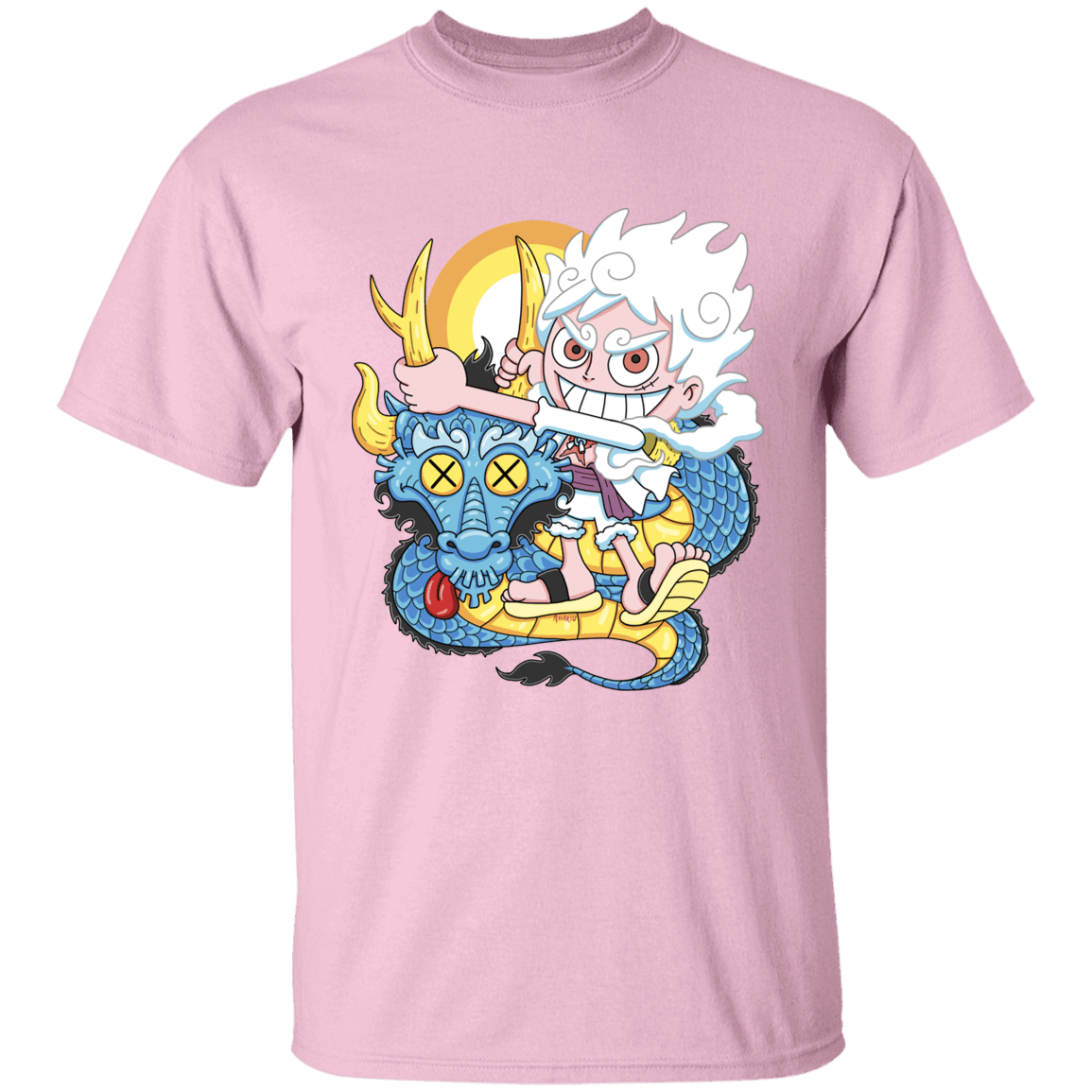 T-Shirts Light Pink / YXS Cartoon Pirate Youth T-Shirt