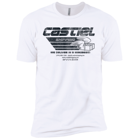 T-Shirts White / YXS Castiel Shipping Boys Premium T-Shirt