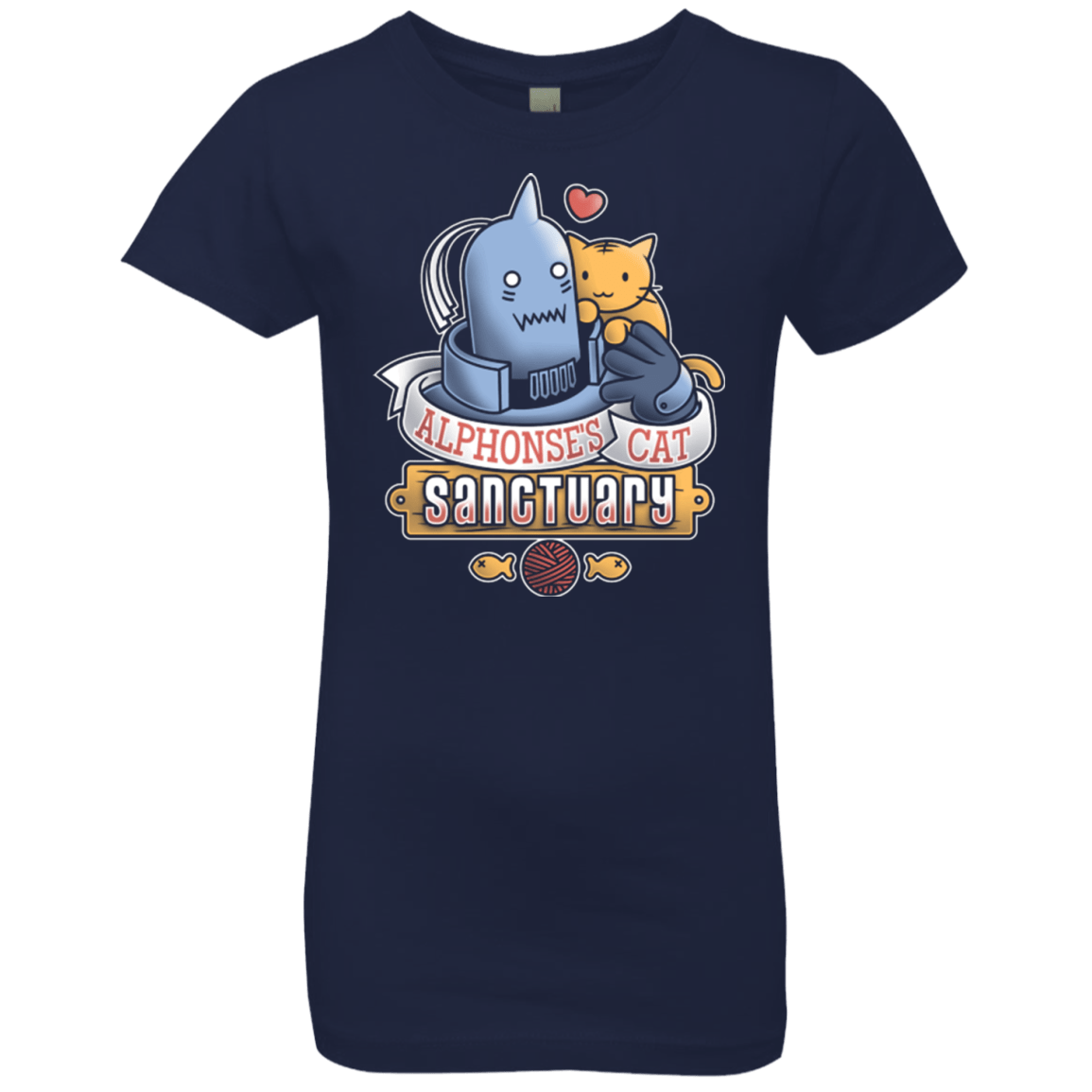 T-Shirts Midnight Navy / YXS CAT SANCTUARY Girls Premium T-Shirt