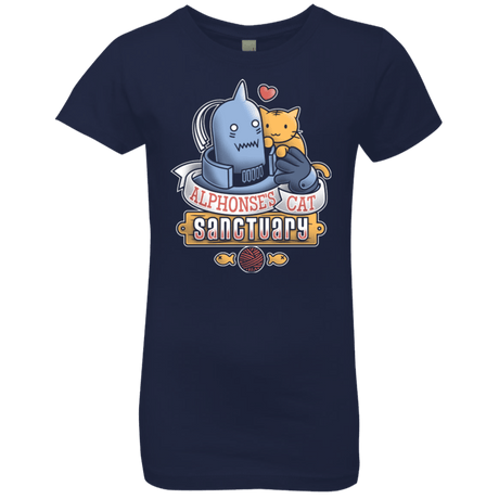 T-Shirts Midnight Navy / YXS CAT SANCTUARY Girls Premium T-Shirt