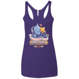 T-Shirts Purple / X-Small CAT SANCTUARY Women's Triblend Racerback Tank