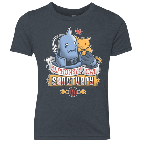 T-Shirts Vintage Navy / YXS CAT SANCTUARY Youth Triblend T-Shirt