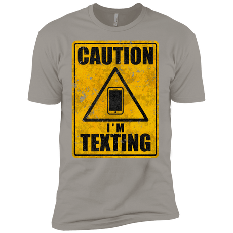 T-Shirts Light Grey / YXS Caution I'm Texting Boys Premium T-Shirt