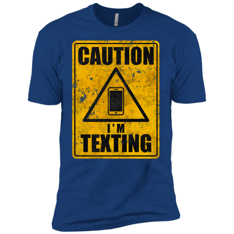T-Shirts Royal / YXS Caution I'm Texting Boys Premium T-Shirt