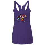 T-Shirts Purple / X-Small Charlie Pac Man Women's Triblend Racerback Tank