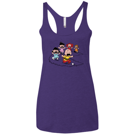 T-Shirts Purple / X-Small Charlie Pac Man Women's Triblend Racerback Tank