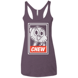 T-Shirts Vintage Purple / X-Small CHEW Women's Triblend Racerback Tank