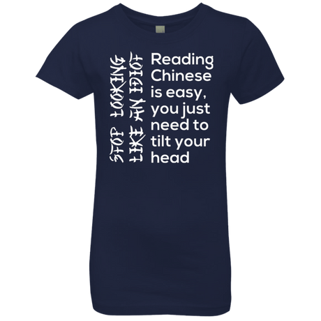 T-Shirts Midnight Navy / YXS Chinese Girls Premium T-Shirt