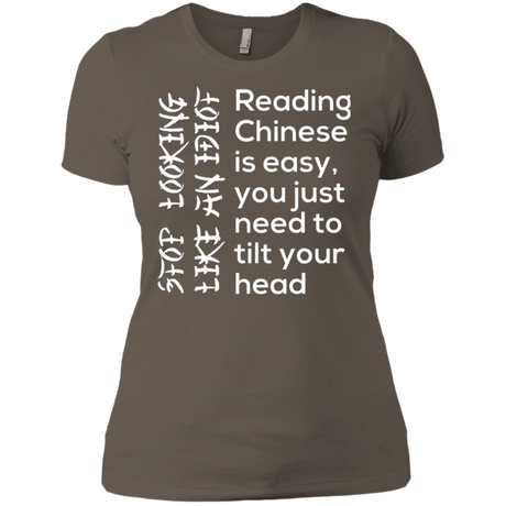 T-Shirts Warm Grey / X-Small Chinese Women's Premium T-Shirt