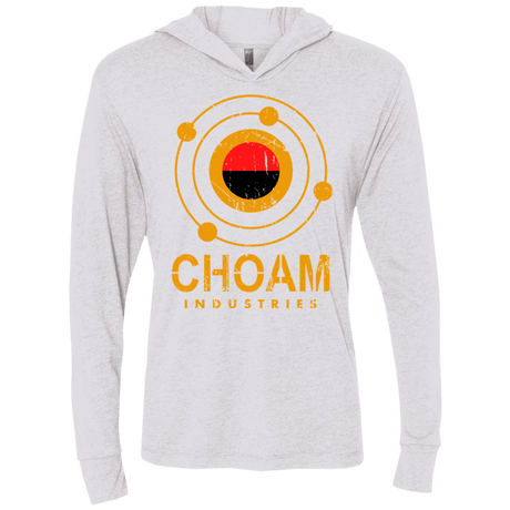 T-Shirts Heather White / X-Small Choam Triblend Long Sleeve Hoodie Tee