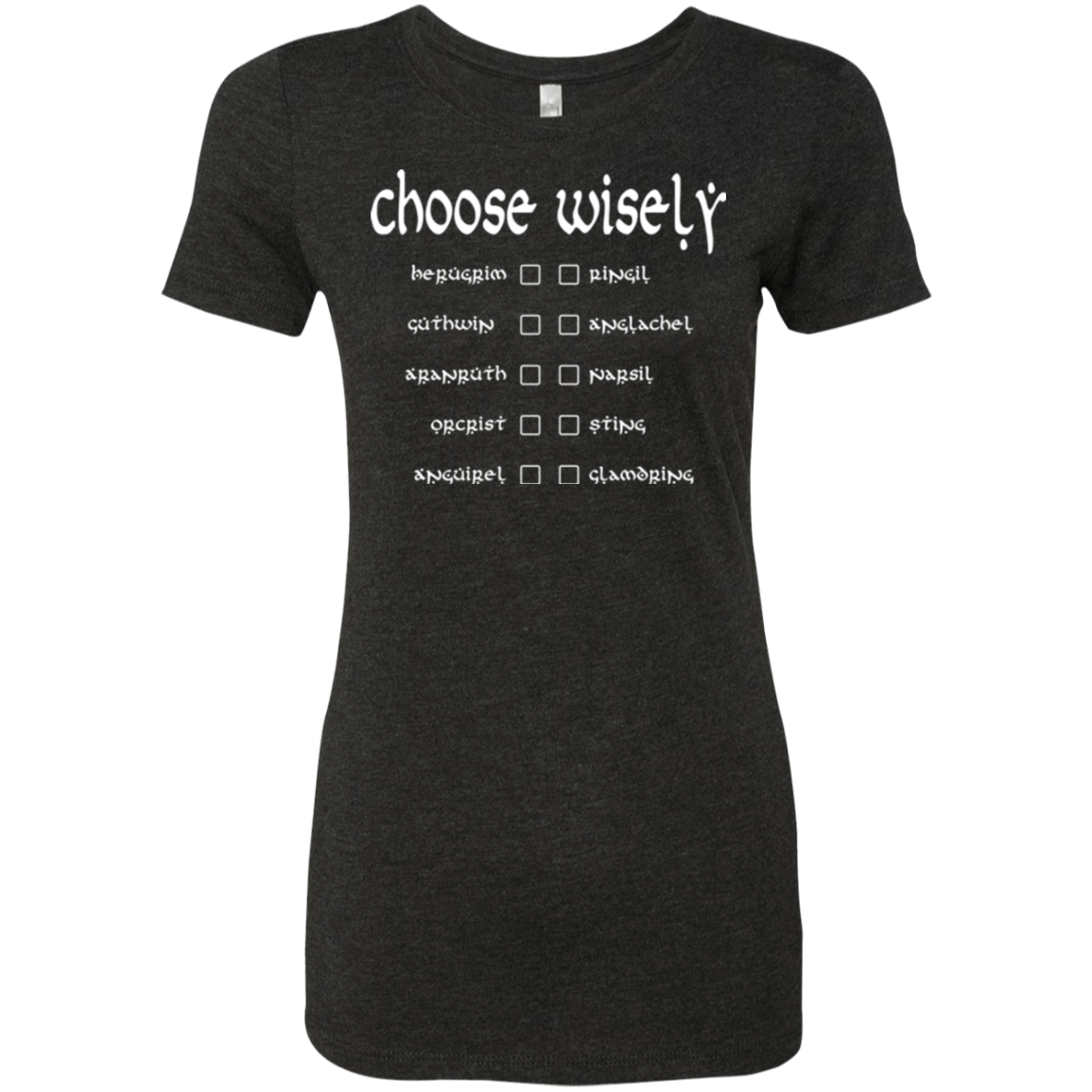 T-Shirts Vintage Black / Small Choose wisely Women's Triblend T-Shirt