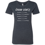 T-Shirts Vintage Navy / Small Choose wisely Women's Triblend T-Shirt