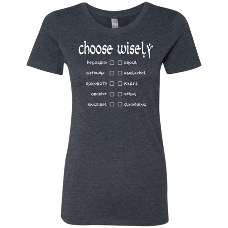 T-Shirts Vintage Navy / Small Choose wisely Women's Triblend T-Shirt