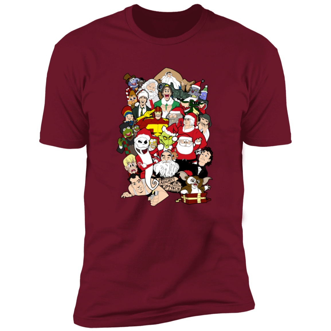 T-Shirts Cardinal / S Christmas Chaos Men's Premium T-Shirt