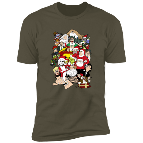 T-Shirts Military Green / S Christmas Chaos Men's Premium T-Shirt