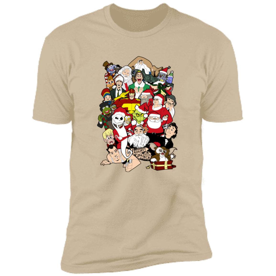 T-Shirts Sand / S Christmas Chaos Men's Premium T-Shirt