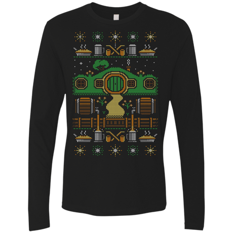 T-Shirts Black / Small Christmas Shire Men's Premium Long Sleeve