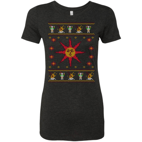 T-Shirts Vintage Black / Small Christmas Sweater Dark Souls Women's Triblend T-Shirt