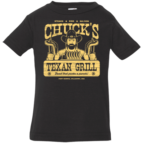 T-Shirts Black / 6 Months Chucks Texan Grill Infant Premium T-Shirt