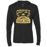 T-Shirts Vintage Black / X-Small Chucks Texan Grill Triblend Long Sleeve Hoodie Tee