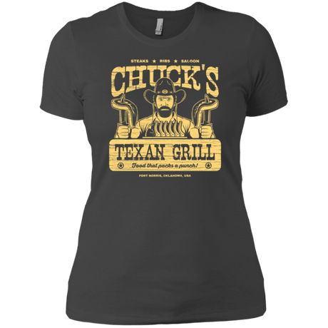 T-Shirts Heavy Metal / X-Small Chucks Texan Grill Women's Premium T-Shirt