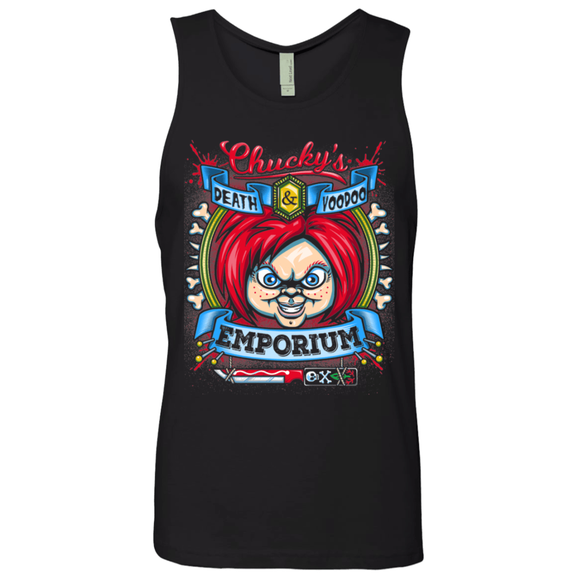 T-Shirts Black / S Chucky Crest Men's Premium Tank Top