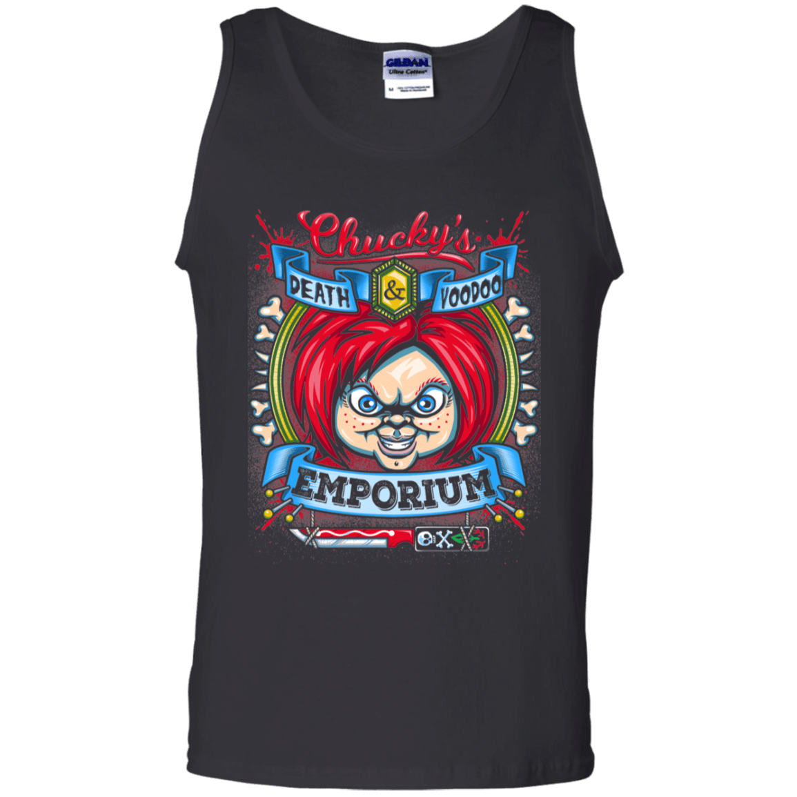 T-Shirts Black / S Chucky Crest Men's Tank Top