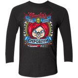T-Shirts Vintage Black/Vintage Black / X-Small Chucky Crest Men's Triblend 3/4 Sleeve