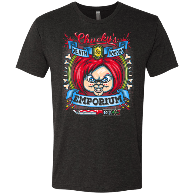T-Shirts Vintage Black / S Chucky Crest Men's Triblend T-Shirt