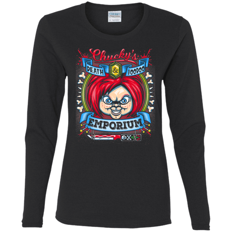 T-Shirts Black / S Chucky Crest Women's Long Sleeve T-Shirt