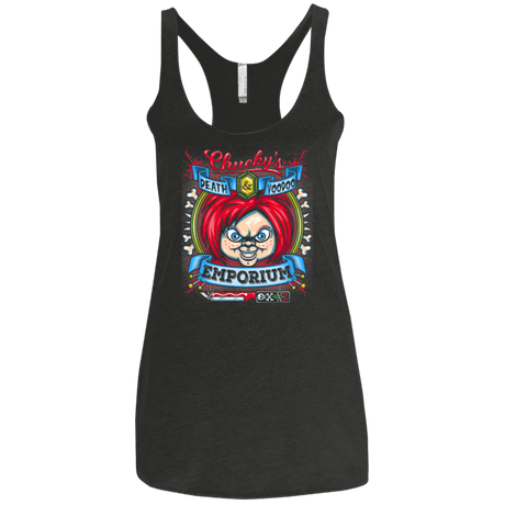 T-Shirts Vintage Black / X-Small Chucky Crest Women's Triblend Racerback Tank