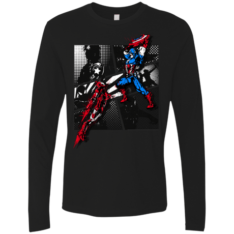 T-Shirts Black / Small CIVIL WAR Men's Premium Long Sleeve
