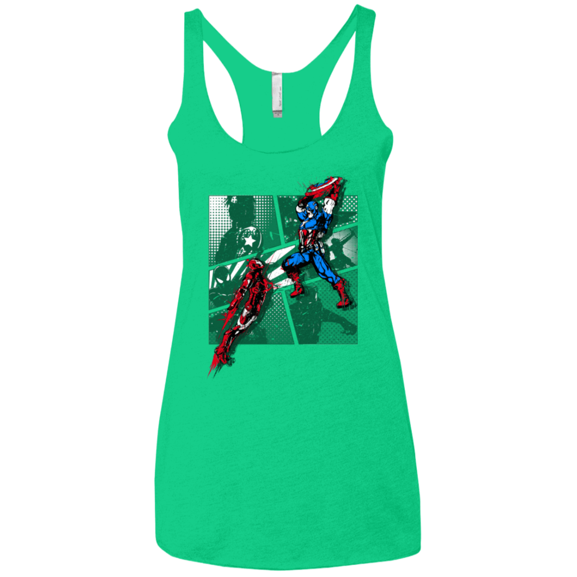 T-Shirts Envy / X-Small CIVIL WAR Women's Triblend Racerback Tank