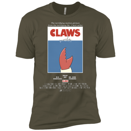 T-Shirts Military Green / X-Small Claws Movie Poster Men's Premium T-Shirt