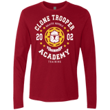 T-Shirts Cardinal / Small Clone Trooper Academy 02 Men's Premium Long Sleeve