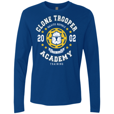 T-Shirts Royal / Small Clone Trooper Academy 02 Men's Premium Long Sleeve