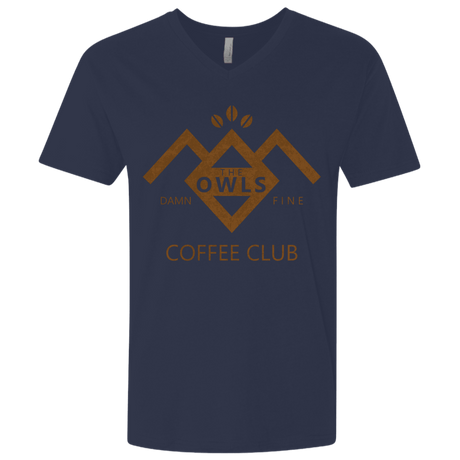 T-Shirts Midnight Navy / X-Small Coffee Club Men's Premium V-Neck