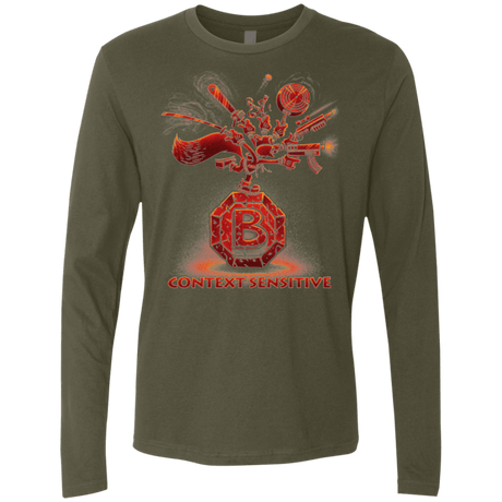 T-Shirts Military Green / Small Context Sensitive Men's Premium Long Sleeve