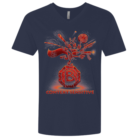 T-Shirts Midnight Navy / X-Small Context Sensitive Men's Premium V-Neck