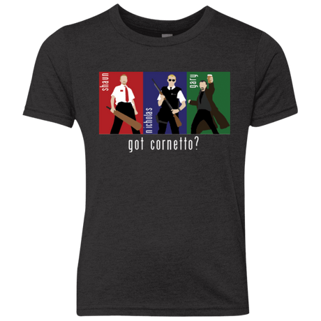 T-Shirts Vintage Black / YXS Cornetto Youth Triblend T-Shirt