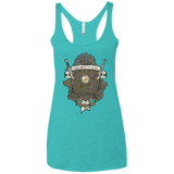 T-Shirts Tahiti Blue / X-Small Crest of Thrones Women's Triblend Racerback Tank