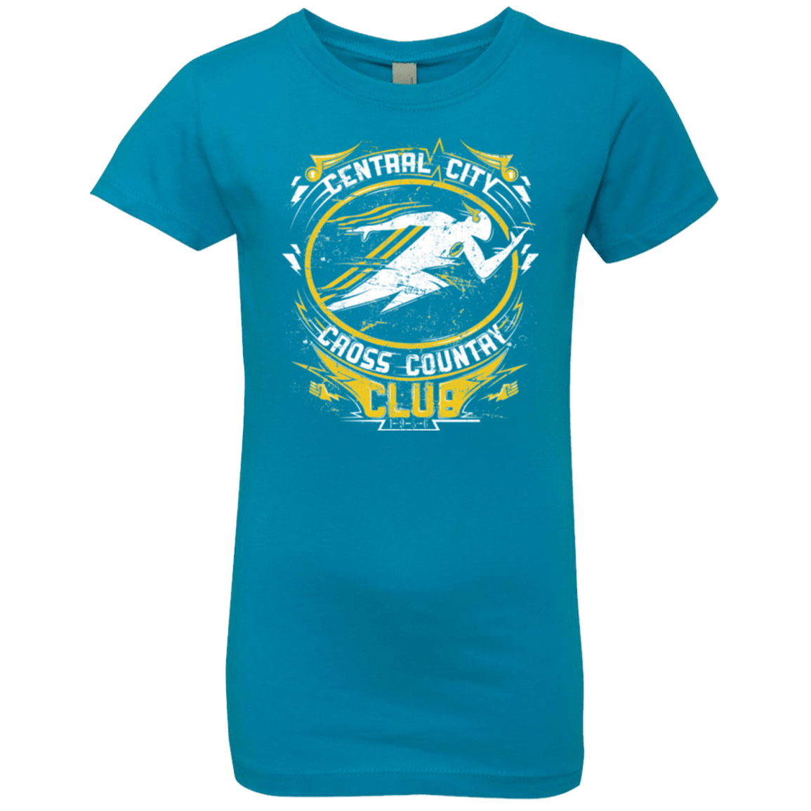 T-Shirts Turquoise / YXS Cross Country Club Girls Premium T-Shirt