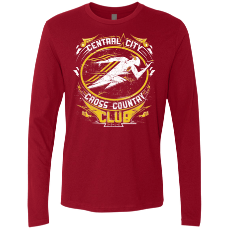 T-Shirts Cardinal / Small Cross Country Club Men's Premium Long Sleeve