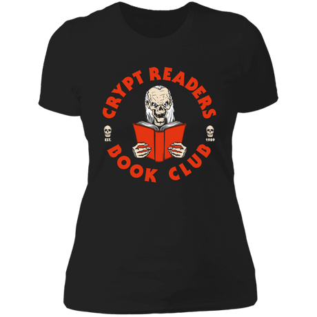 T-Shirts Black / X-Small Crypt Readers Book Club Women's Premium T-Shirt